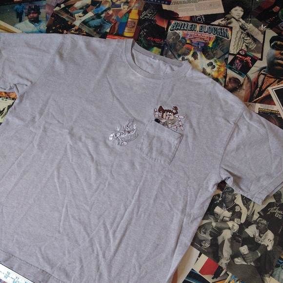 Vintage Other - Vintage Taz and Bugs Bunny Bowling Pocket Tee XL